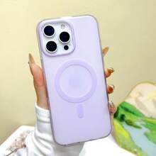 Cute Colorful Polka Dot For Magsafe Magnetic Case For  16 Plus 14 Pro Max 15 13 Solid Color Love Heart Shockproof CoverValentine's Day Gifts  Case Gold Heels Valentine's Day Great For Holiday Parties  14 Case Ldeal Holiday Present Clear Phone Case  17 Pro Max Case  13 Case - 紫色 - 查看 2