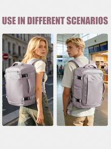 Mochila/mochila de viaje de 40x20x30cm aprobada por Ryanair, adecuada para viajes cortos, se ajusta fácilmente debajo del asiento, diseño unisex - Multicolor - Ver 7