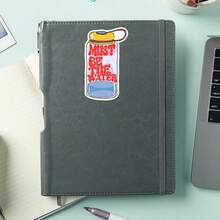1PC Funny Water Bottle Sticker, Must Be The Water Laptop Decal, Retro Quote Vinyl, Hydration Gift, Waterproof Peel & Stick Tumbler Sticker, Sarcastic Water Bottle Decal, Trending Cute Notebook Vinyl - Multicolor - View 4