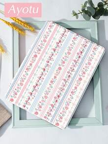 1pc Blue And White Stripes, Floral Print Pattern Tablet Case & Kindle E-Book Case Compatible With  10th Generation,  11/Air 4th/Air 7th/9.7 Inches, Compatible With Samsung Galaxy Tab A9 Plus, Kindle (11th Generation-2024 Release)(6 Inch), Kindle Paperwhite 12th Gen 2024, Great Holiday Gift, Stylish And Simple Pattern. - Multicolor - 查看 12