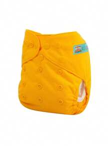 1 pieza Cubierta de pañal reutilizable ajustable, se adapta a pañales prefold, planos o contorneados - Multicolor - Ver 12