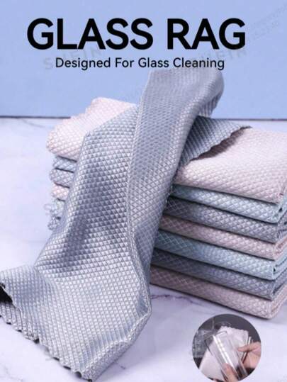 Large Size Magic Cloth, Fish Scale Pattern Glass Cleaning Cloth, Magic Cloth Can Be Used For Cleaning Glass, Absorbent And Non-Shedding, No Water Stains, Kitchen And Household Wipe Cloth, Car Window Mirror Cleaning Cloth, Cleaning Supplies, Cleaning, Cleaning Supplies, Cleaning, Mirror, Cleaning Tools, Tea Towel, Kitchen Towel, Car Cleaning, Tea Towel, Tea Towel