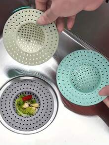 Lưới lọc bồn rửa nhà bếp - Ngăn ngừa tắc nghẽn do tóc và thức ăn, cung cấp khả năng bảo vệ thoát nước thiết yếu cho gia đình, lưới lọc bồn rửa ngăn ngừa tắc nghẽn bồn cầu và côn trùng xâm nhập, dễ lắp đặt và vệ sinh, thích hợp cho phòng tắm, nhà bếp và các dịp khác, phụ kiện phòng tắm, vật dụng thiết yếu cho nhà bếp. - Nhiều màu - Xem 6