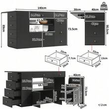 Cabinets - Black + MDF+Metal - View 9