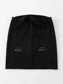 1 chiếc mũ lưỡi trai hai lớp màu trơn dành cho nữ kèm 2 kẹp chống trượt và khăn quàng cổ có thể điều chỉnh. - Mũ lưỡi trai hai lớp màu đen chống trượt, có kẹp cài. - Xem 6