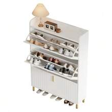Shoe Cabinets - White - View 7