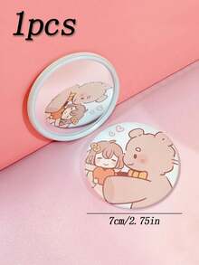 1个便携式可折叠高清公主化妆镜，适合学生宿舍，也可作为客厅、卧室和浴室的梳妆镜，家居装饰，旅行配件，婚礼，派对，生日礼物（送给男士、母亲、父亲、挚友、老师），新年礼物，配饰，趣味礼物，赠品，旅行必备，物美价廉。 - 彩色 - 查看 12