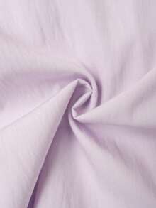 Cute Sweet Gentle Lace Trim Pink Casual Pants, Lightweight Loose Wide Leg Women's Trousers, Spring/Summer - Pinkish-purple - View 11