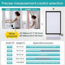 1 Rollo de película de privacidad para ventanas - Adhesivo estático de vidrio esmerilado para aislamiento térmico, sin pegamento, apto para baño, hogar y oficina - Puro escarchado - Ver 8