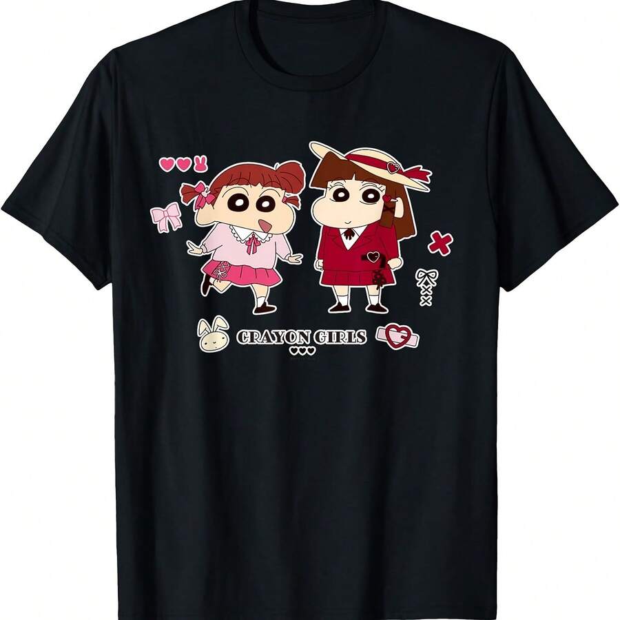 Camiseta de Crayon Girls - Negro 2 - Ver 1