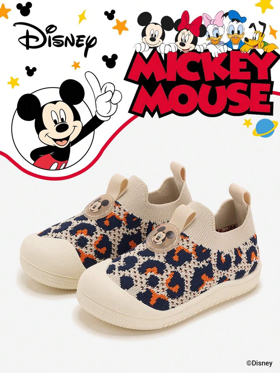 Disney Authentic Collaboration With | A Pair Of Children's Sneakers, Suitable For Daily, Festival, Sports, And Outdoor Wear. It Fits The Foot Comfortably, Is Anti-Slip, Wear-Resistant, And Breathable (Boys' Sneakers, Boys' Board Shoes, Children's Sneakers, Girls' Sneakers, Girls' Board Shoes) - Beige - View 1