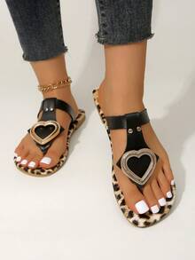 Women's Sandals, New Women's Shoes, Women's Shoes, Slippers, Women's Flat Sandals - Black - View 5