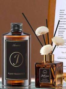 1.8"*5.5" Hotel Grade Flameless Fragrance Oil Rattan Sticks, Long-Lasting Aroma - Suitable For Home, Bedroom, Living Room, Bathroom And Other Spaces. Elegant Room Decor, Romantic Decoration. Valentine's Day Odor Eliminator, Home Air Freshener, Aromatherapy. Car Fragrance Diffuser, Luxury Car Fragrance, Lasting Scent. - 250ml-replenishment Liquid - View 10