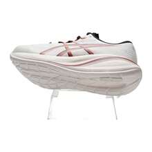 Asics 男士跑步鞋，缓震平衡型，GEL-CUMULUS 28 轻便运动训练休闲舒适鞋 1011C269-200 - 米白色/紅色 - 查看 6