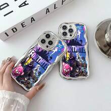 Funda para teléfono  Characters Adventure Compatible con fundas para teléfonos   17  16 Pro Max  15 Pro Max  13 y  12 Fabricada en material TPU que proporciona protección contra golpes y caídas Un gran regalo para amigos y familiares de los jugadores - Plateado - Ver 6