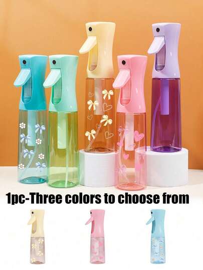 Continuous Spray Bottles With Bow, Daisy, And Heart-Shaped Cute Elements, 200ml High-Pressure Spray Bottles, Hair Spray Bottles, Ultra-Fine Sprayers, Gardening Spray Bottles, Disinfection Spray Bottles, Suitable For Hair Styling, Cleaning, Salons, Gardening, Disinfection, Ultra-Fine Sprayer Design, Easy To Create And Shape Hair,Suitable For Various Liquid Sprays
