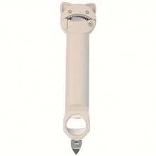 3-In-1 Adjustable Multifunctional Kitchen Tool, Magnetic Can Opener, Bottle Cap Spinner With Flexible Sliding Gear, Easy To Grip, Stainless Steel Material - Magnetic Bottle Opener Milky W - View 6