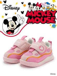 Disney Authentic Collaboration With  | A Pair Of Children's Sneakers, Suitable For Daily, Festival, Sports, And Outdoor Wear. It Fits The Foot Comfortably, Is Anti-Slip, Wear-Resistant, And Breathable (Boys' Sneakers, Boys' Board Shoes, Children's Sneakers, Girls' Sneakers, Girls' Board Shoes) - Pink - View 1