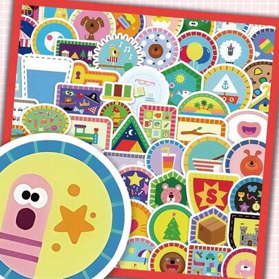 80pcs Hey Duggee Cute Graffiti Stickers, DIY For Laptop, Fridge, Luggage, Phone Case, Water Bottle Decoration