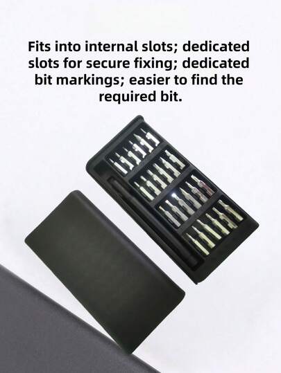Bộ tua vít chính xác 25 chi tiết, dụng cụ sửa chữa đa chức năng, thích hợp để tháo lắp điện thoại di động và máy tính bảng, không sạc được - Bao gồm các đầu tua vít khác nhau, dụng cụ dành cho nam giới, dụng cụ làm việc, quà tặng cho nam giới