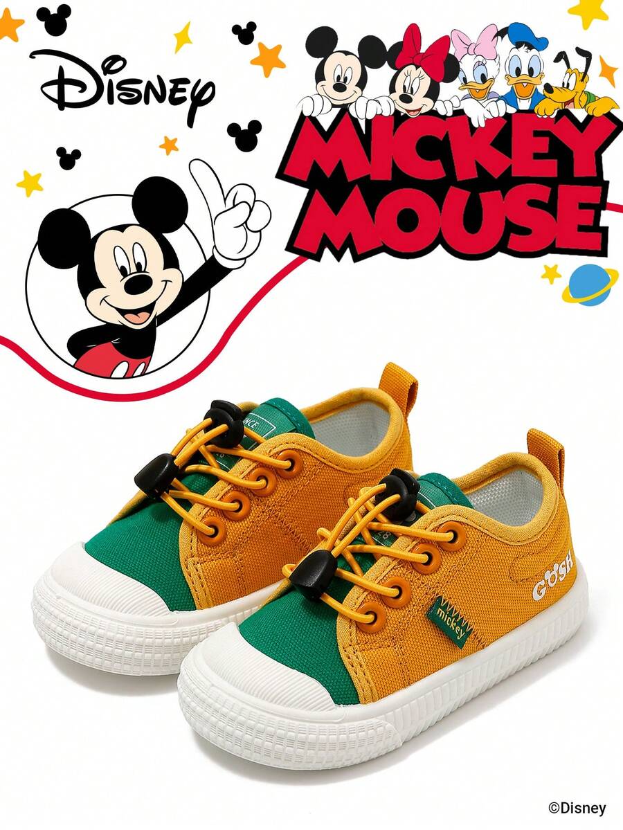 Disney 1 Pair Children's Collaborative Sports Shoes, Suitable For Daily Wear, Festivals, Sports, Outdoor, Comfortable, Non-Slip, Durable, Breathable (Boys' Sports Shoes, Boys' Skate Shoes, Children's Sports Shoes, Girls' Sports Shoes, Girls' Skate Shoes) - Orange - View 1