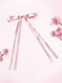 1Pc 6 Inch Hair Bow Fashionable Teens Girl Tassel Ribbon Bowknot Hair Bows With Clips With Small Long Tail For Festivals Party - A - View 11