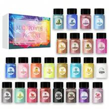 24 Colors/30 Colors Mica Powder Set - 10g/Bottle Of Natural Pigment Powder For Epoxy Resin, Soap Making, Candle Making, Lip Gloss, Car Freshies, Dye, Nail Polish, Bath Bombs - Mixed Colors - View 13