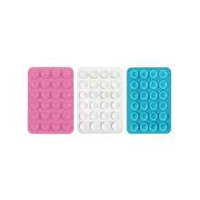 3pcs Silicone Suction Cup Phone Holder, Black, White, Light Pink Suction Cups, Suitable For Smartphones, Non-Slip Adhesive Grip, Supports Hands-Free Viewing, Video Calls, Gaming, Dashboard & Bedside Use, Portable Phone Stand, Gift For Friends, Ideal Holiday Small Gift - Multicolor - View 14
