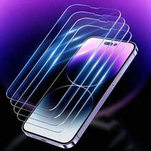 BOLLYMORE 4pcs Tempered Glass Film Compatible With IPhone Screen Protector Compatible With Phone 15/15Pro/15Plus/15Promax/16/16PLUS/16PROMAX/17/17Air/17pro/17pro Max - Clear - View 3