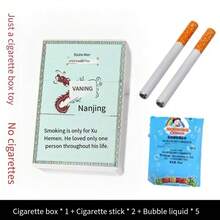 Caja de cigarrillos para soplar burbujas, juguete de alivio del estrés abstracto, caja de cigarrillos falsos realistas, accesorio creativo para fotografía de ambiente, regalo de broma divertido - Multicolor - Ver 2