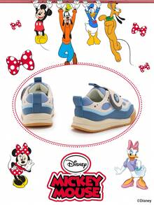 Disney Authentic Collaboration With  | A Pair Of Children's Sneakers, Suitable For Daily, Festival, Sports, And Outdoor Wear. It Fits The Foot Comfortably, Is Anti-Slip, Wear-Resistant, And Breathable (Boys' Sneakers, Boys' Board Shoes, Children's Sneakers, Girls' Sneakers, Girls' Board Shoes) - Blue - View 3