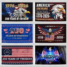 3x5 Feet United States 250th Anniversary 1776-2026, Independence Day, 250 Years America Birthday Outdoor Parades - 款式6 - 查看 3