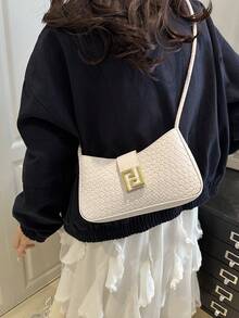 Luxury-Style Single Shoulder Handbag With A Sleek Design - 2026 New Model - Luxury Women's Modern Style Bag - White - View 9