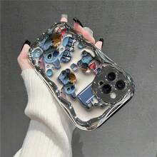 This Brand-New Disney Lilo & Stitch Phone Case Features A Cute And Playful Expression, A Simple And Stylish Appearance, And A Smooth Feel.Made Of Cute And Eye-Catching TPU Material With A 2D Wave Texture, It Includes Camera Protection, Cute Phone Case,Iphone17 Pro Max Case,Polka Dot,Travel Must Haves.Making It An Ideal Choice For Girls. Compatible With IPhone17/16/15/14/13/...12 Mini Pro Max Pro Plus XRXS. It's The Perfect Gift For Friends And Family. Stylish Phone Case, Fun Expression Design, Lightweight And Durable. Cute Phone Case,Iphone17 Pro Max Case,Polka Dot,Travel Must Haves. - Silver - View 2