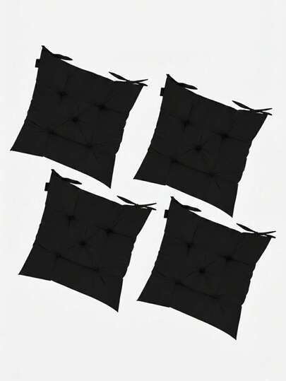 4-Piece Premium Luxury Chair Cushion Set – Soft Filled Comfortable Seat Pads, Non-Slip Base Stylish Design, For Kitchen & Dining Room Chairs