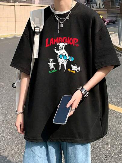 メンズTシャツ 100%コットン 夏の新作プリントTシャツ 男女兼用 面白いTシャツ メンズゆったりカジュアルラウンドネック半袖トップ 国内発送