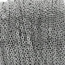 2m 1/1.5/2mm Gold Stainless Steel O-Ring Cross Chain, For DIY Bracelet & Jewelry Making - Chain - View 9