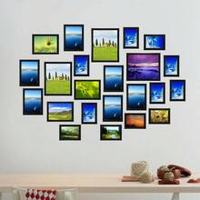 Large 23Pcs Photos Multi Picture Wall Frame Memories Collage Aperture Decoration - A - View 4