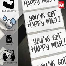 Giấy in nhiệt Marklife 40x30mm (1.57x1.18 inch) tiết kiệm, dạng cuộn vuông, màu trắng, chống thấm nước, chống trầy xước, chống dầu, 1 cuộn, tương thích với máy in P50, D100, thích hợp cho doanh nghiệp nhỏ, cửa hàng, dùng làm nhãn giá, nhãn bao bì, mã QR, mã vạch, nhãn cảm ơn, 220 nhãn mỗi cuộn, khuyến mãi ngày Cá tháng Tư. - trắng - Xem 8