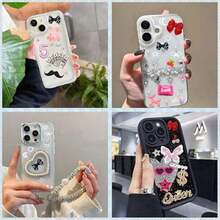Junk Case Charms Kit,3000PCS Junk Charms For Phone Cases,Nail Charm,Pink Bow,Letter Beads Charm - Trộn - Xem 5