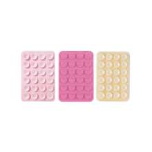 3pcs Silicone Suction Cup Phone Holder, Black, White, Light Pink Suction Cups, Suitable For Smartphones, Non-Slip Adhesive Grip, Supports Hands-Free Viewing, Video Calls, Gaming, Dashboard & Bedside Use, Portable Phone Stand, Gift For Friends, Ideal Holiday Small Gift - Multicolor - View 12