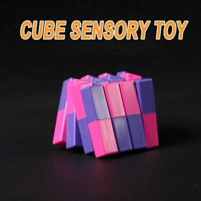 Juguete sensorial cúbico extendido para aliviar el estrés: perfecto para fiestas, recompensas escolares, juguetes relajantes, formas divertidas, juguetes geniales