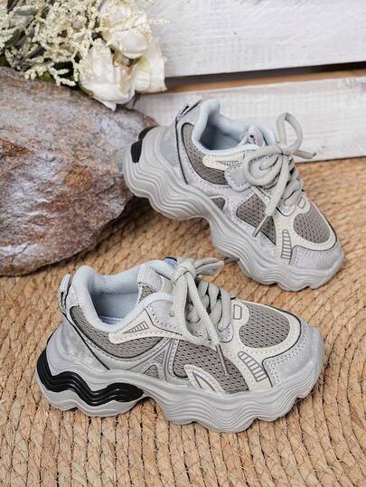 1 par de zapatos deportivos unisex transpirables de malla, suela suave y antideslizante, zapatos casuales versátiles para estudiantes, adecuados para primavera y otoño