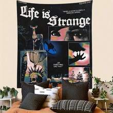1件 Life Is Strange 塔罗牌嬉皮风格挂毯 - 色彩鲜艳的涤纶装饰品，印有励志名言和艺术拼贴图案，非常适合卧室、宿舍或客厅家居装饰，打造嬉皮风格房间。 - 1PC - 查看 2