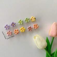 5/10/15pcs Summer Floral Shoe Charms, Playful Charm Design | ABS Resin Flowers, - Decorative Accessories For Clogs, Sandals - Personalized Footwear Accessories, Perfect Birthday Gift, Party Gift For Men And Women - Multicolor - View 5