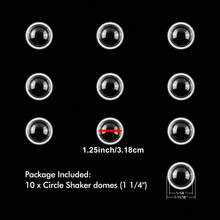 10PCS Clear Plastic Dimensional Shaker Domes Cards For Card Making Handmade Crafts Clear Pouch Cover Scrapbooking Tool Birthday Gifts - Circle - View 12