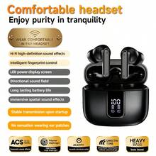 NEW SENYANG Nuevo Senyang-2026 Nuevo Auriculares Inalámbricos TWS Mejorados Estuche con Pantalla de Porcentaje LED Auriculares Bluetooth Tiempo de Reproducción Prolongado Baja Latencia Auriculares para Juegos Control Táctil Aislamiento de Sonido Compatible con iPhone y Android como Regalo - Completamente intraauricular - Ver 10