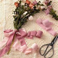 Romantic Pink Chiffon Ribbon, 3-Roll Set For Valentine's Day Decor - 彩色 - 查看 3