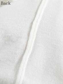 GIGOGOU Áo thun nữ tay ngắn dệt kim mềm mại, thoải mái, kiểu dáng thường ngày, màu trắng, thích hợp cho mùa xuân/hè. - trắng - Xem 11