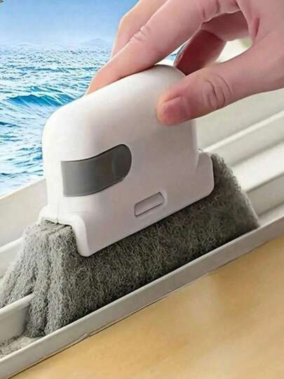 1pc Universal Door & Window Track Cleaning Brush - Easy To Clean Window Frames And Small Gaps, Cleaning Tool, Cleaning Supplies, Commercial Cleaning Products